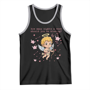 67 Valentine Meme Tank Top Funny Six Seven Cupid Saying TS14 Black Athletic Heather Print Your Wear