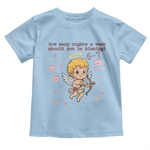 67 Valentine Meme Toddler T Shirt Funny Six Seven Cupid Saying TS14 Light Blue Print Your Wear