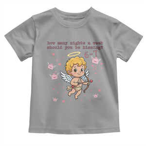67 Valentine Meme Toddler T Shirt Funny Six Seven Cupid Saying TS14 Sport Gray Print Your Wear