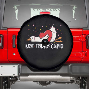 Silly Goose Valentine Spare Tire Cover Not Today Cupid TS14 Black Print Your Wear