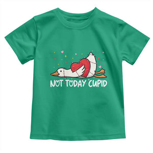 Silly Goose Valentine Toddler T Shirt Not Today Cupid TS14 Irish Green Print Your Wear