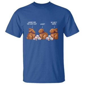 Funny Easter Bunny T Shirt Where Did You Guys Go Chocolate TS14 Royal Blue Print Your Wear