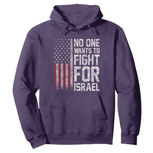 No One Wants To Fight For Israel Hoodie Vintage American Flag Anti War Freedom First TS14 Purple Print Your Wear