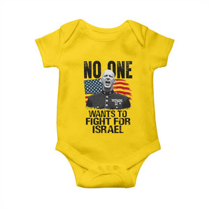 No One Wants To Fight For Israel Baby Onesie Marine Veteran American Freedom TS14 Daisy Print Your Wear