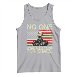 No One Wants To Fight For Israel Tank Top America First Anti War Marine Veteran TS14 Athletic Heather Print Your Wear