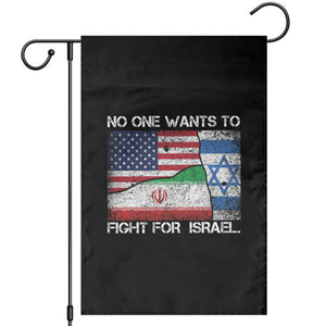 No One Wants To Fight For Israel Garden Flag Marine Veteran Freedom Statement TS14 Black Print Your Wear
