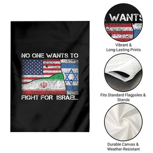 No One Wants To Fight For Israel Garden Flag Marine Veteran Freedom Statement TS14 Print Your Wear
