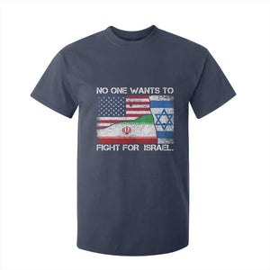 No One Wants To Fight For Israel T Shirt For Kid Marine Veteran Freedom Statement TS14 Navy Print Your Wear