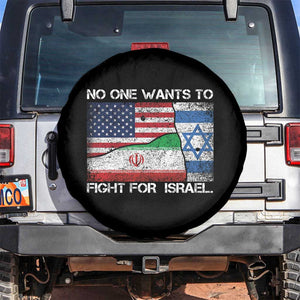 No One Wants To Fight For Israel Spare Tire Cover Marine Veteran Freedom Statement TS14 No hole Black Print Your Wear