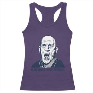 No One Wants To Fight For Israel Racerback Tank Top Marine Veteran America First Anti War TS14 Purple Print Your Wear
