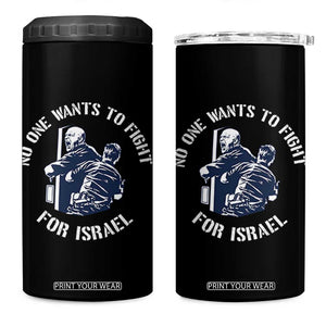 No One Wants To Fight For Israel 4 in 1 Can Cooler Tumbler Marine Veteran Anti War America First Statement TS14 One Size: 16 oz Black Print Your Wear