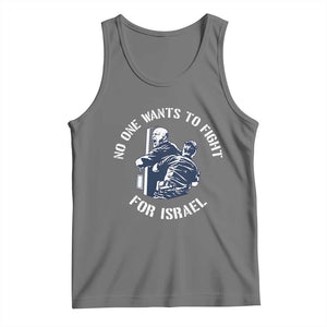 No One Wants To Fight For Israel Tank Top Marine Veteran Anti War America First Statement TS14 Black Heather Print Your Wear