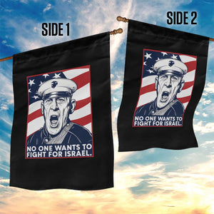 No One Wants To Fight For Israel Garden Flag US Marine Veteran Anti War TS14 Print Your Wear