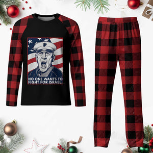 No One Wants To Fight For Israel Plaid Pajama Set US Marine Veteran Anti War TS14 Buffalo Plaid Print Your Wear