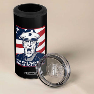 No One Wants To Fight For Israel 4 in 1 Can Cooler Tumbler US Marine Veteran Anti War TS14 Print Your Wear