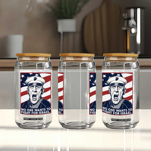 No One Wants To Fight For Israel Glass Can US Marine Veteran Anti War TS14 Print Your Wear