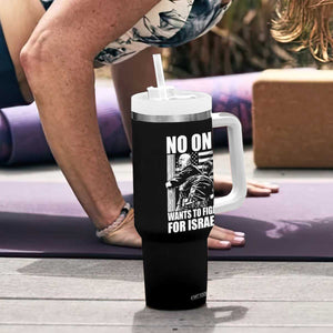 No One Wants To Fight For Israel Tumbler With Handle US Marine Veteran Anti War America First TS14 Print Your Wear