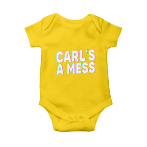 Carl's a Mess Baby Onesie Funny Reality TV TS14 Daisy Print Your Wear