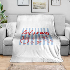 Carl's a Mess Throw Blanket Viral Sarcastic Reality TV TS14 Print Your Wear