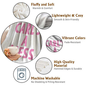 Carl's a Mess Throw Blanket Viral Reality TV Quote Meme TS14 Print Your Wear