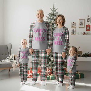 Carl's a Mess Plaid Pajama Set Viral Reality TV Quote Meme TS14 Christmas Plaid Print Your Wear