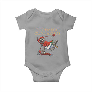 Toodaloo Cuntaroos Baby Onesie Funny Sarcastic Raccoon Inappropriate Meme TS14 Sport Gray Print Your Wear