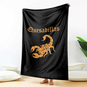 Quesadillas Scorpion Throw Blanket Burnt Orange Southwestern TS14 Print Your Wear