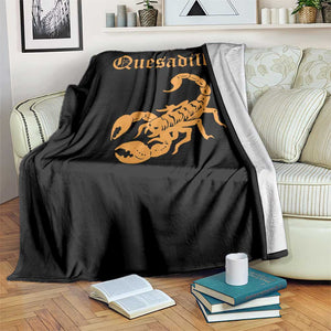 Quesadillas Scorpion Throw Blanket Burnt Orange Southwestern TS14 Print Your Wear