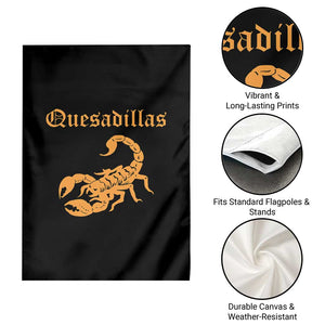 Quesadillas Scorpion Garden Flag Burnt Orange Southwestern TS14 Print Your Wear