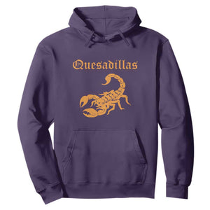 Quesadillas Scorpion Hoodie Burnt Orange Southwestern TS14 Purple Print Your Wear