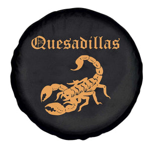 Quesadillas Scorpion Spare Tire Cover Burnt Orange Southwestern TS14 Print Your Wear