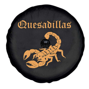 Quesadillas Scorpion Spare Tire Cover Burnt Orange Southwestern TS14 Print Your Wear