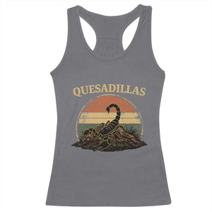 Quesadillas Scorpion Racerback Tank Top Southwestern Desert Food TS14 Charcoal Print Your Wear