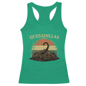 Quesadillas Scorpion Racerback Tank Top Southwestern Desert Food TS14 Irish Green Print Your Wear
