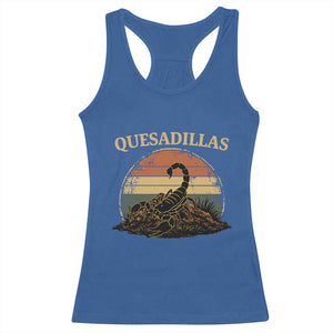 Quesadillas Scorpion Racerback Tank Top Southwestern Desert Food TS14 Royal Blue Print Your Wear