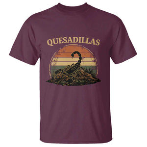 Quesadillas Scorpion T Shirt Southwestern Desert Food TS14 Maroon Print Your Wear