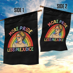 More Pride Less Prejudice Garden Flag Pride Month LGBTQ Gay Lesbian