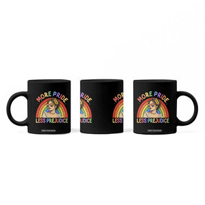 More Pride Less Prejudice Coffee Mug Pride Month LGBTQ Gay Lesbian