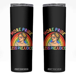 More Pride Less Prejudice Skinny Tumbler Pride Month LGBTQ Gay Lesbian