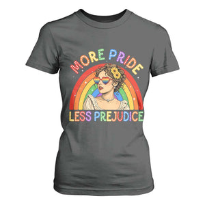 More Pride Less Prejudice T Shirt For Women Pride Month LGBTQ Gay Lesbian