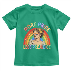 More Pride Less Prejudice Toddler T Shirt Pride Month LGBTQ Gay Lesbian