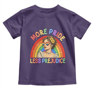 More Pride Less Prejudice Toddler T Shirt Pride Month LGBTQ Gay Lesbian