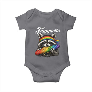Faguette LGBTQ Baby Onesie Funny Pride Raccoon Rainbow