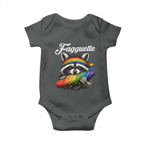 Faguette LGBTQ Baby Onesie Funny Pride Raccoon Rainbow