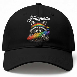 Faguette LGBTQ Baseball Cap Funny Pride Raccoon Rainbow TS14 Print Your Wear