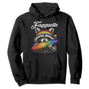 Faguette LGBTQ Hoodie Funny Pride Raccoon Rainbow
