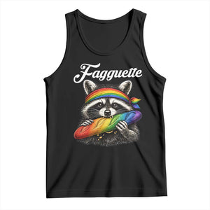 Faguette LGBTQ Tank Top Funny Pride Raccoon Rainbow