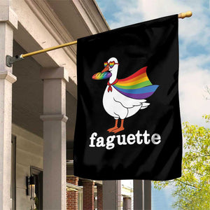 Faguette LGBTQ Garden Flag Funny Pride Goose Rainbow TS14 Print Your Wear