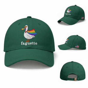 Faguette LGBTQ Baseball Cap Funny Pride Goose Rainbow