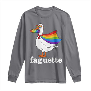 Faguette LGBTQ Long Sleeve Shirt Funny Pride Goose Rainbow